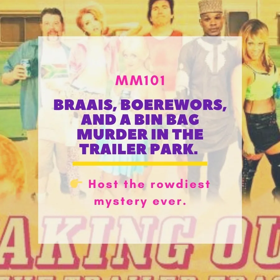 Taking Out the Trailer Trash printable murder mystery game cover