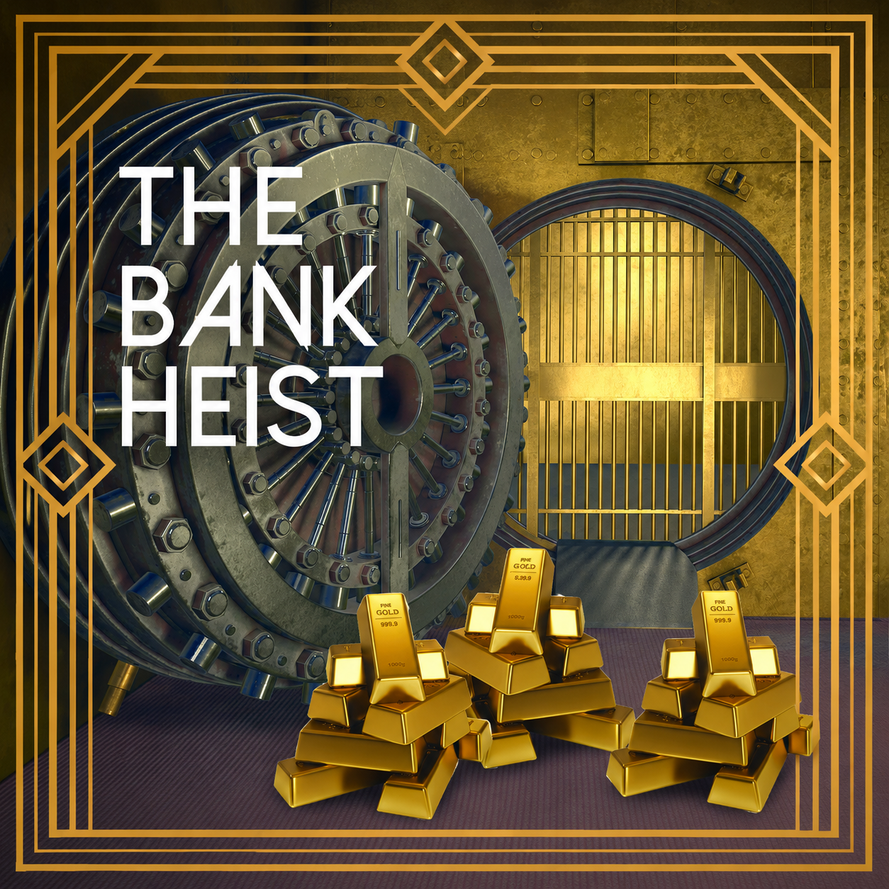 The Bank Heist hosted murder mystery experience cover