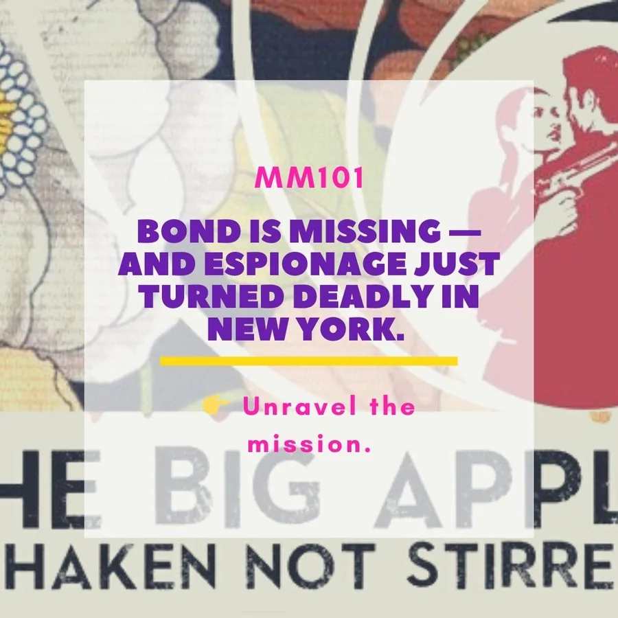 Big Apple, Shaken Not Stirred printable murder mystery game cover