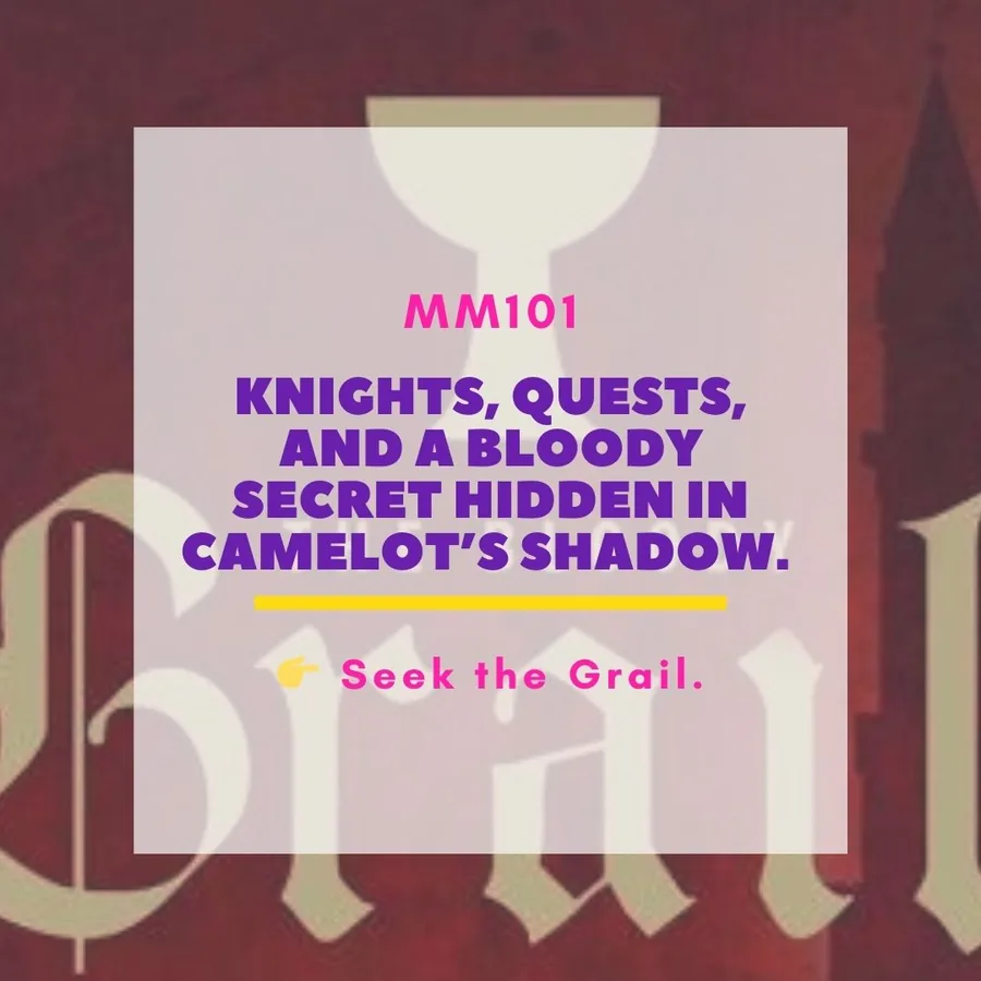 The Bloody Grail printable murder mystery game cover